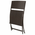 3-teiliger Patio Resin Wicker Rattan im Freien Bistro-Set